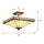 THEROS Tiffany-style 2 Light Mission Semi-flush Ceiling Fixture 14'' Shade - CHLOE Lighting