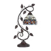 CHLOE Lighting SERENITY Victorian Tiffany-style Dark Bronze 1 Light Table Lamp 8'' Wide