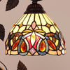 CHLOE Lighting SERENITY Victorian Tiffany-style Dark Bronze 1 Light Table Lamp 8'' Wide