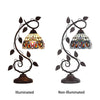 CHLOE Lighting SERENITY Victorian Tiffany-style Dark Bronze 1 Light Table Lamp 8'' Wide