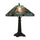 CHLOE Lighting INNES Mission Tiffany-style Blackish Bronze 1 Light Table Lamp 12'' Wide