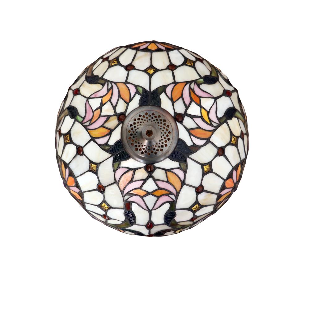 CLAIRE Victorian-Style 2-Light Dark Bronze Finish Table Lamp 16'' Wide - CHLOE Lighting