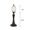 CHLOE Lighting GRENVILLE Victorian-Style Dark Bronze 1 Light Table Lamp 12'' Wide