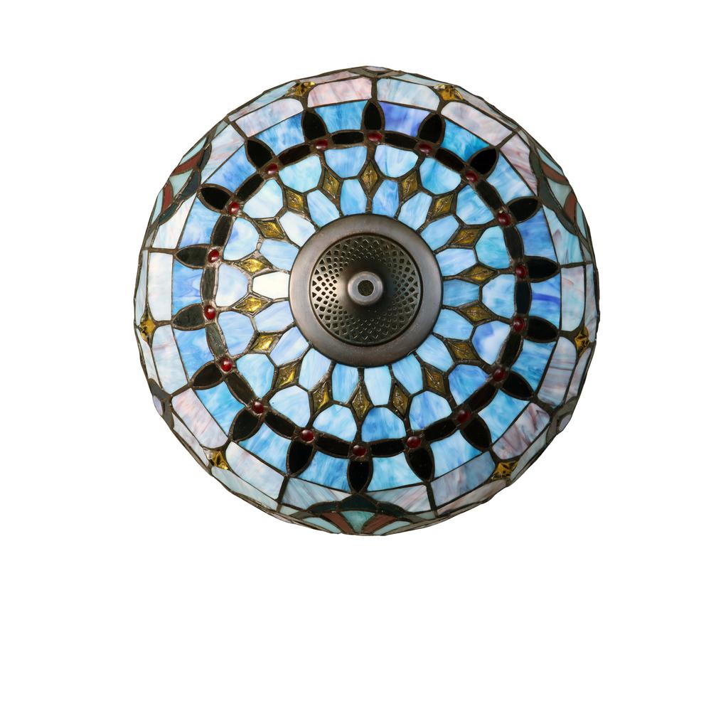 CHLOE Lighting GRENVILLE Victorian-Style Dark Bronze 3 Light Double Lit Table Lamp 16'' Wide