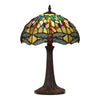 CHLOE Lighting EMPRESS Tiffany - style Dark Bronze 1 Light Table Lamp 12'' Shade