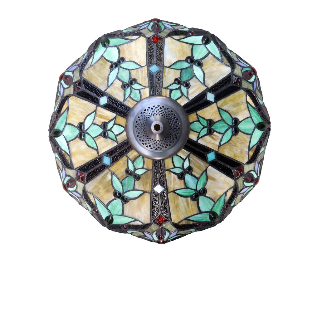 CORA Victorian-Style 2-Light Dark Bronze Finish Table Lamp 18'' Wide - CHLOE Lighting