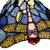CHLOE Lighting SUNNIVA Dragonfly Tiffany-Style 1 Light Accent Table Lamp 8'' Wide