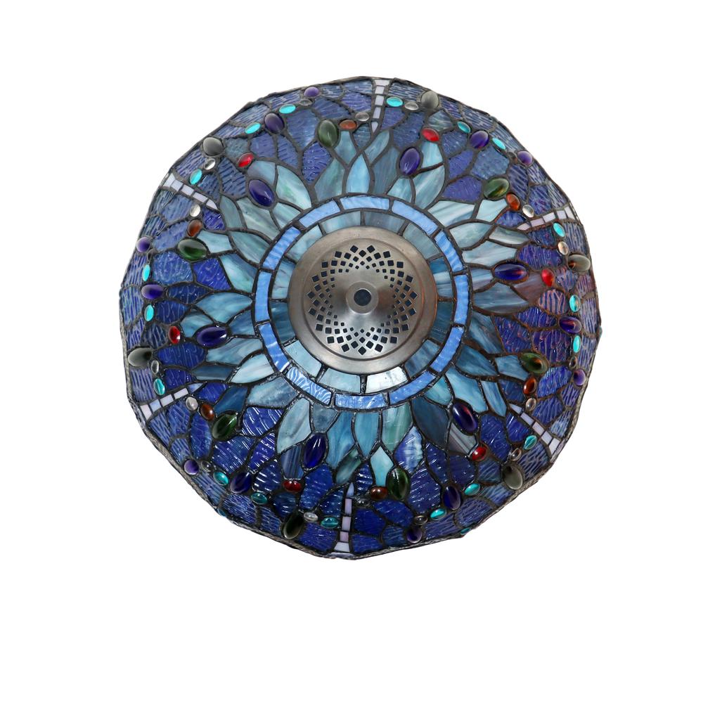 CHLOE Lighting SUNNIVA Dragonfly-Style Dark Bronze 3 Light Double Lit Table Lamp 16'' Wide