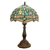 SUNNIVA Dragonfly Tiffany-Style 1-Light Table Lamp 12'' Shade - CHLOE Lighting