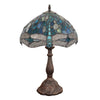 SUNNIVA Dragonfly Tiffany-Style 1-Light Table Lamp 12'' Shade - CHLOE Lighting