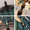 Sunniva Dragonfly Tiffany-Style 2-Light Table Lamp 16'' Shade - CHLOE Lighting