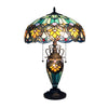 Kendall Tiffany-Style 3-Light Victorian Double Lit Table Lamp 16'' Shade - CHLOE Lighting