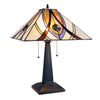 Orson Tiffany-Style 2 Light Mission Table Lamp 16'' Shade - CHLOE Lighting