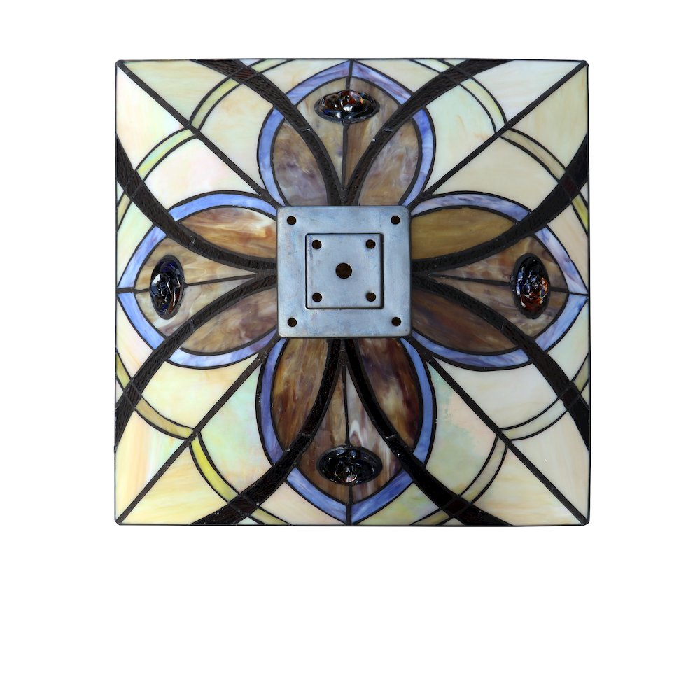 Orson Tiffany-Style 2 Light Mission Table Lamp 16'' Shade - CHLOE Lighting