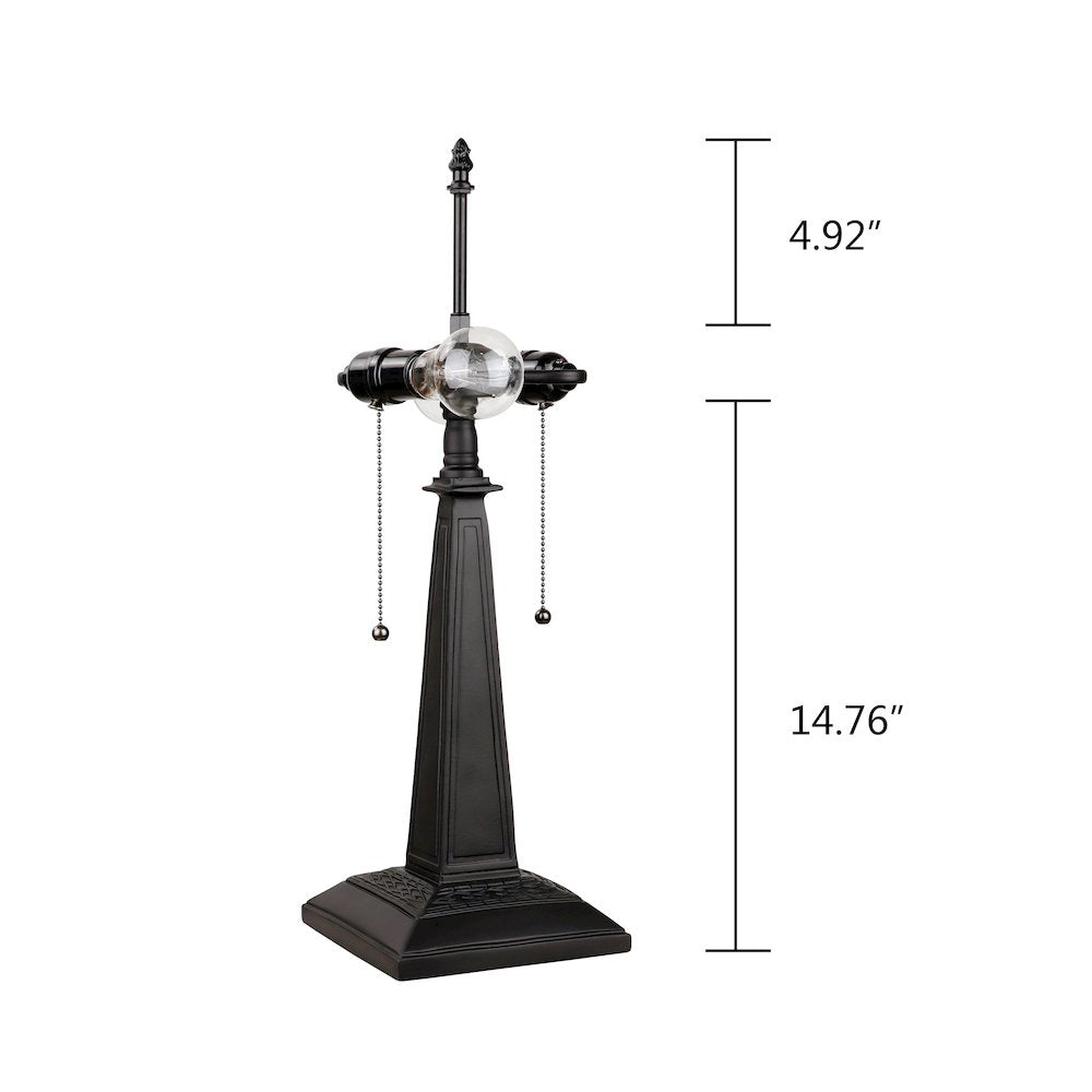 Orson Tiffany-Style 2 Light Mission Table Lamp 16'' Shade - CHLOE Lighting