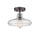 DICKENS Industrial-style 1 Light Rubbed Bronze Semi-flush Ceiling Fixture 11'' Shade - CHLOE Lighting