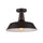FRIEDRICH Industrial-style 1 Light Rubbed Bronze Semi-flush Ceiling Fixture 14'' Wide - CHLOE Lighting