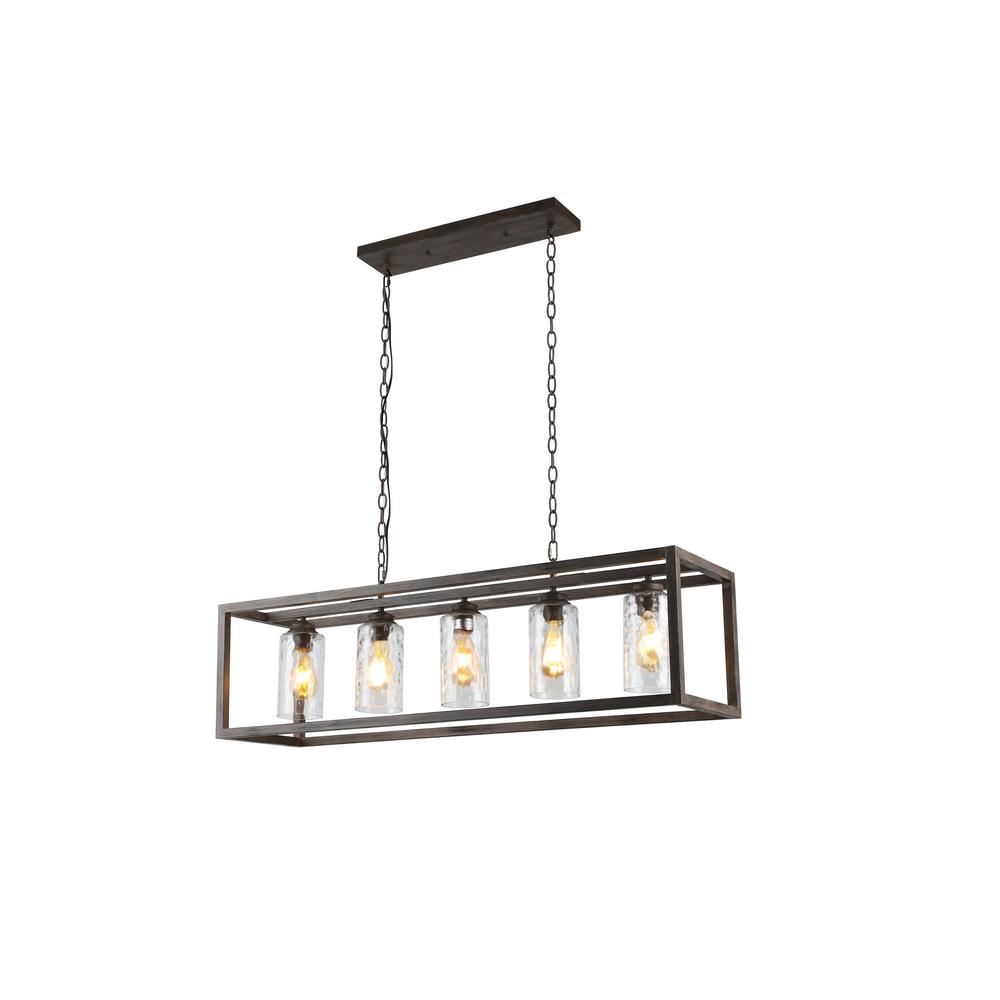 CHLOE Lighting Farmhouse-Style 4 Light Semi-Flush Fixture 24'' Wide