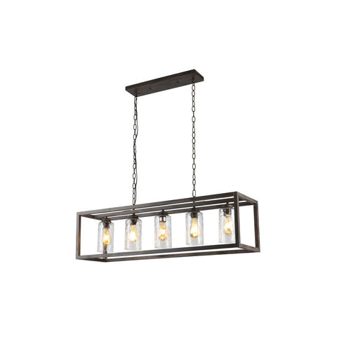 CHLOE Lighting Farmhouse-Style 4 Light Semi-Flush Fixture 24'' Wide
