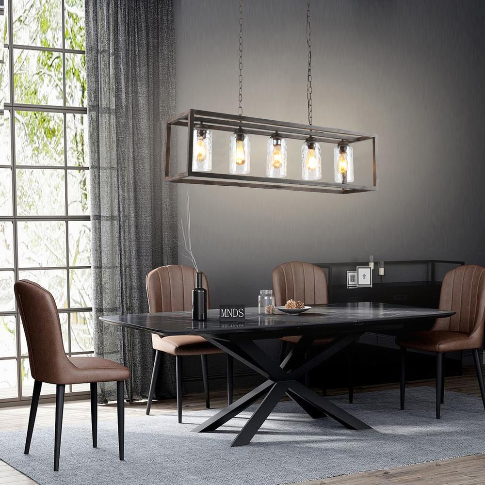 CHLOE Lighting Farmhouse-Style 4 Light Semi-Flush Fixture 24'' Wide