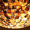 CHLOE Lighting CROWN Mosaic-Style 2 Light Ceiling-Flush Fixture 12'' Wide