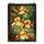 CHLOE Lighting FIRE LILY Tiffany-Style Floral Stained Glass Window Panel 25'' Height