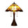 CHLOE Lighting HOWARD Tiffany-style 2 Light Table Lamp 16'' Shade