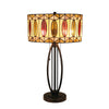 Gimm Geometric Style 2-Light Table Lamp 15'' Shade - CHLOE Lighting
