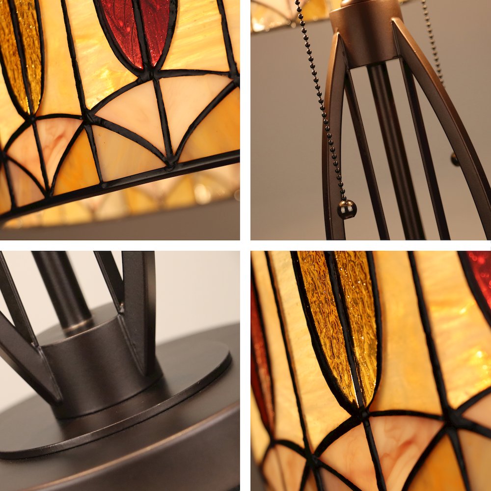 Gimm Geometric Style 2-Light Table Lamp 15'' Shade - CHLOE Lighting