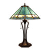 Hyland Geometric Style 2-Light Table Lamp 18'' Shade - CHLOE Lighting