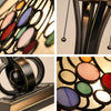 Retro-Style Stained Glass 2-Light Table Lamp 16'' Shade - CHLOE Lighting