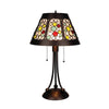 Retro-Style Stained Glass 2-Light Table Lamp 18'' Shade - CHLOE Lighting