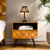 Retro-Style Stained Glass 2-Light Table Lamp 18'' Shade - CHLOE Lighting