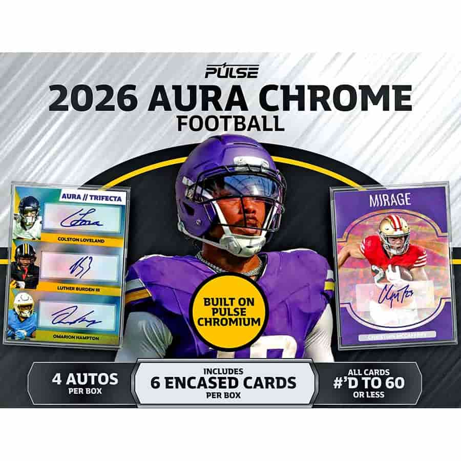 Pulse Trading Cards -  Aura - 2026 Pulse Aura Chrome Football Hobby Pre-Order