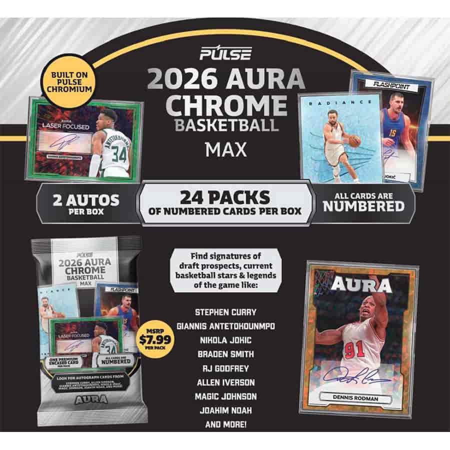 Pulse Trading Cards -  Aura - 2026 Pulse Aura Chrome Basketball Max Pre-Order
