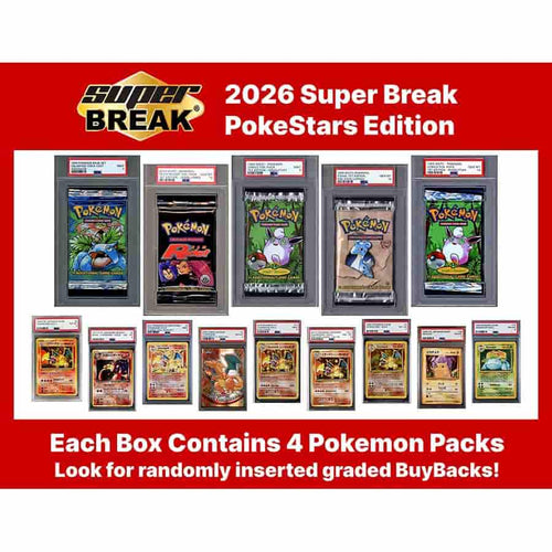 Super Products Inc -  Pokestars - 2026 Super Break Pokestars Edition Pre-Order