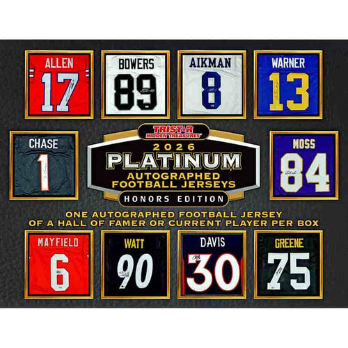 Tri-Star Productions Inc -  Hidden Treasures - 2026 Tristar Hidden Treasures Platinum Autographed Football Jerseys - Honors Edition Pre-Order