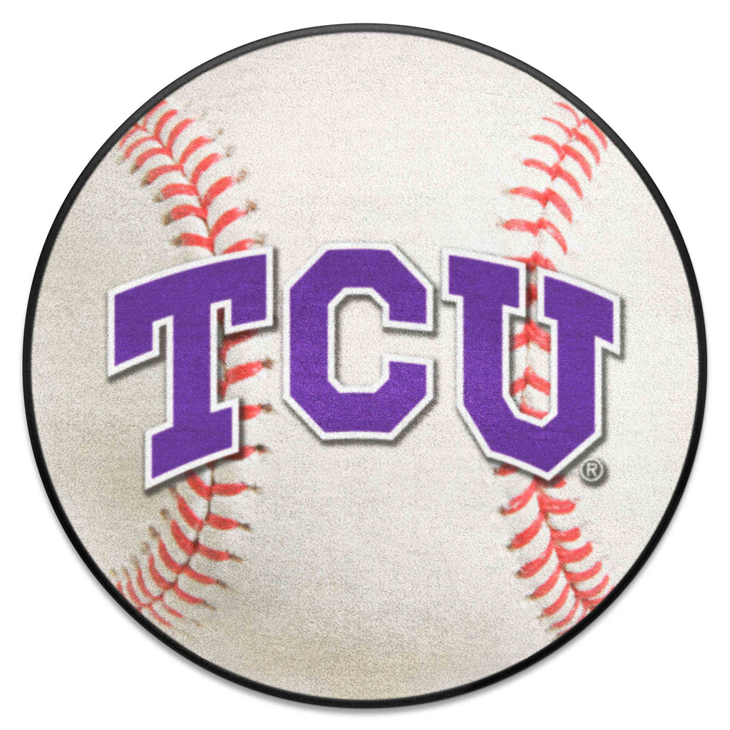 Fanmats - Texas Christian University Baseball Mat 27'' diameter