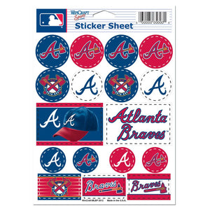 Atlanta Braves Decal Sheet 5x7 Vinyl - WinCraft