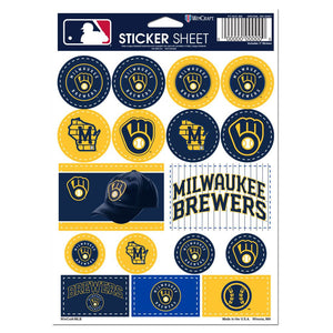 Milwaukee Brewers Decal Sheet 5x7 Vinyl - WinCraft