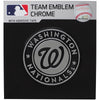 Washington Nationals Auto Emblem Silver Chrome -