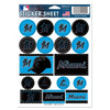 Miami Marlins Decal Sheet 5x7 Vinyl - WinCraft