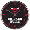 Chicago Bulls Clock Round Wall Style Chrome - Wincraft