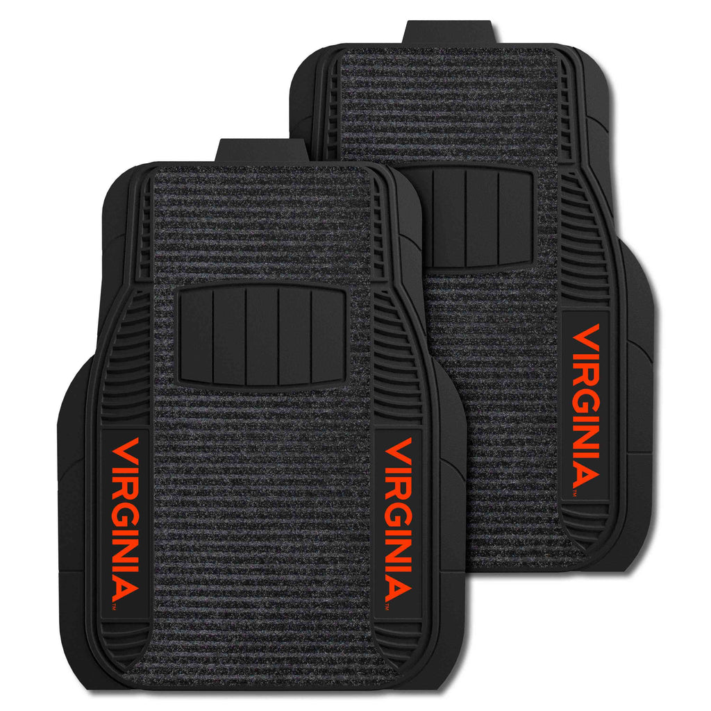 Fanmats - University of Virginia 2-pc Deluxe Car Mat Set 21''x27''