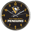 Pittsburgh Penguins Round Chrome Wall Clock - Wincraft