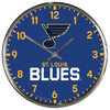 St. Louis Blues Clock Round Wall Style Chrome - Wincraft