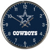 Dallas Cowboys Round Chrome Wall Clock - Wincraft
