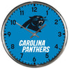 Carolina Panthers Round Chrome Wall Clock - Wincraft