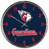 Cleveland Guardians Clock Round Wall Style Chrome - 8
