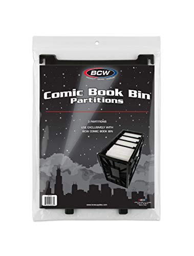 BCW Short Comic Book BIN PARTITIONS - Black